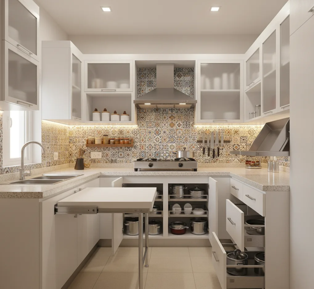 Small kitchen ideas with SConvertible Cabinets