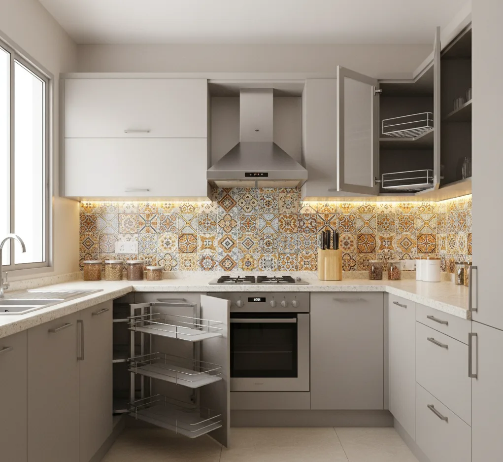 Small kitchen ideas with Under-Cabinet Task Lighting