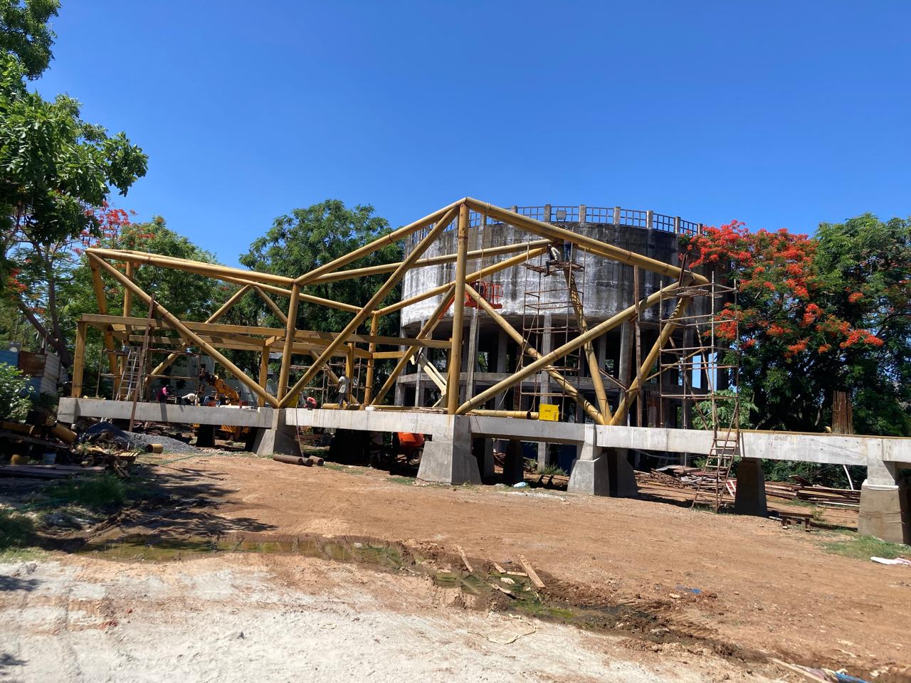 tubular steel structure